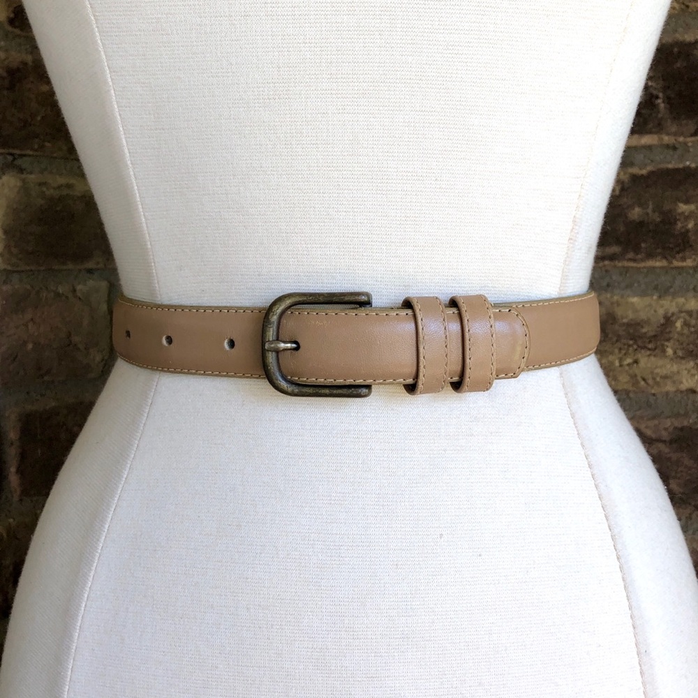 Vintage Belt M Leather Women’s Tan Boho
